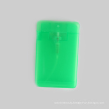 High quality plastic pocket perfume atomizer credit card bottle sprayer